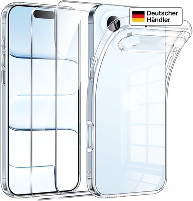 Hülle + 2X Schutzglas für iPhone 17 Air Panzerfolie Display Case Screen Full 9H