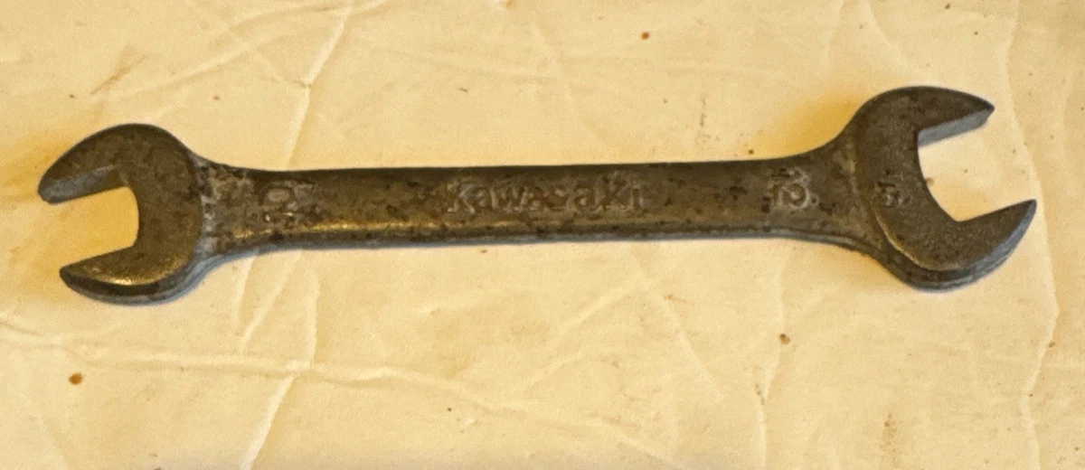 Vintage Kawasaki Motorcycle Open End Metric Wrench Mito Tool Japan
