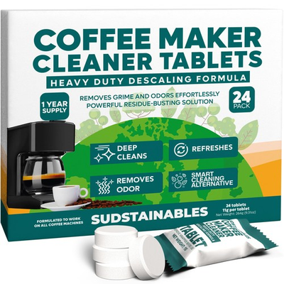 #ad Coffee Maker Cleaner Tablets – Descaling amp; 1 Count Pack of 24 Fresh Scent $12.89