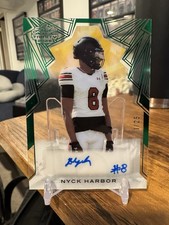 Nyck Harbor 2025 LEAF TRINITY FOOTBALL Prospect RC Auto #/25 Clear