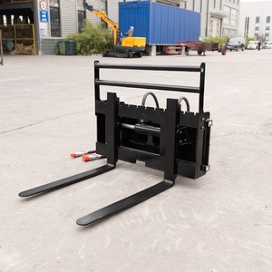 BID Mini Skid Steer Attachment Side Shift Hydraulic Pallet Fork Quick Attachment