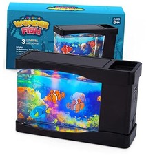 Artificial Fish Tank Virtual Ocean Toy in Motion Lamp - Mini Office Desk