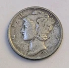 1926 D Mercury Dime Denver 10c USA Coin 90% Silver Cent Antique Currency Money
