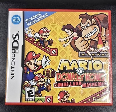 CIB Mario vs Donkey Kong Mini-Land Mayhem (Nintendo DSi, 2010) Complete *TESTED*