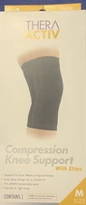 Thera Activ Compression Knee Support with Stays For Daily Use NIB Medium