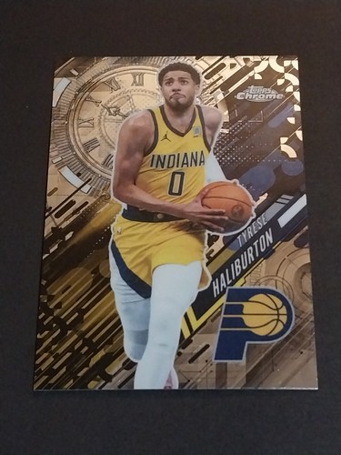 TYRESE HALIBURTON 2025-26 Topps Chrome Update Insert Go Time #GT-3 Pacers