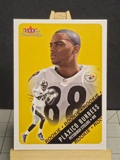 2000 Fleer Tradition #327 Plaxico Burress RC Steelers Rookie Football Card