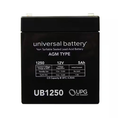 12-Volt 5 Ah F1 Terminal Sealed Lead Acid (SLA) AGM Rechargeable Battery