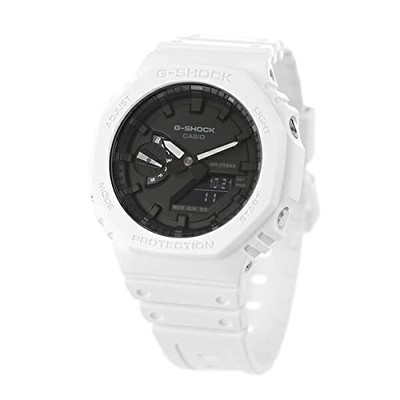CASIO G-SHOCK GA-2100-7ADR Octagon Analog Digital White Watch