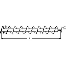 Horizontal Unloading Auger Outer Section 18.5' fits John Deere 9560 AH173593