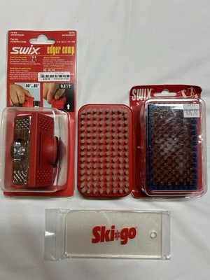Ski Tuning Tools Set Swix Edger Comp TA3002 Brushes Scraper 