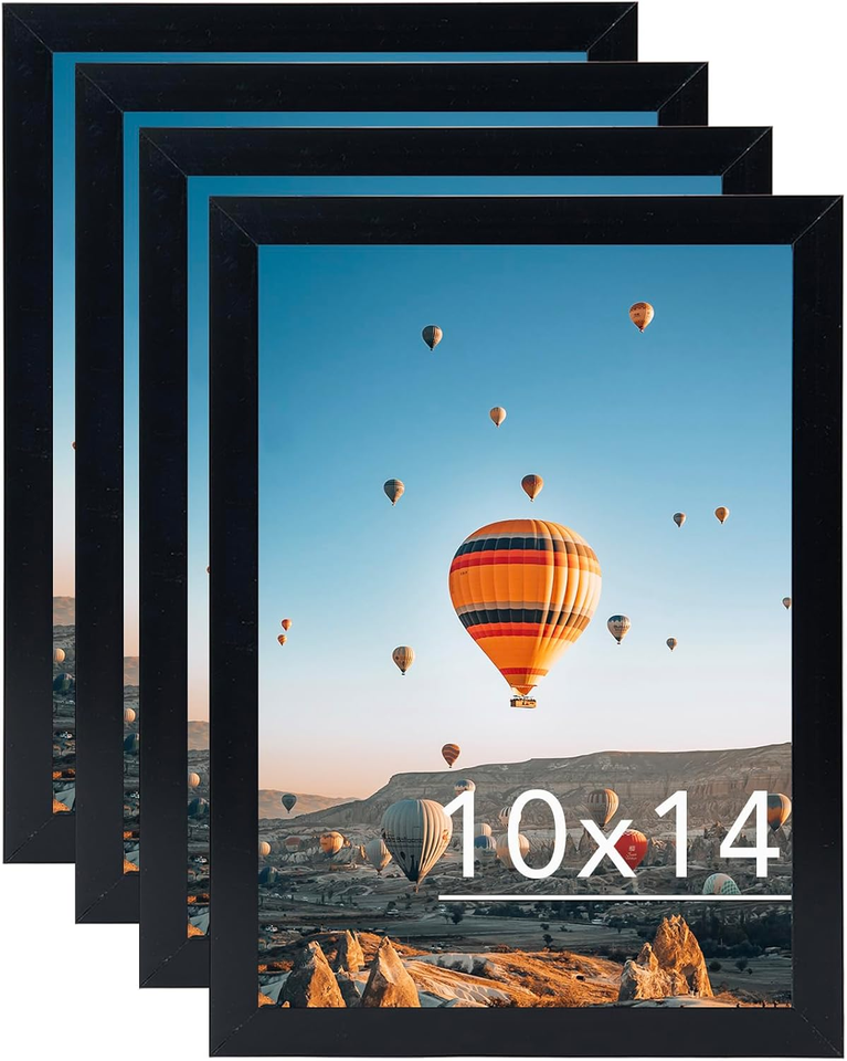 10X14 Picture Frame Set of 4 Black for 30 X 40Cm Diamond Painting Art ...