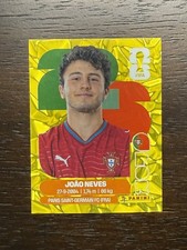 2026 Panini World Cup Sticker Collection Joao Neves Gold Crumple POR 14