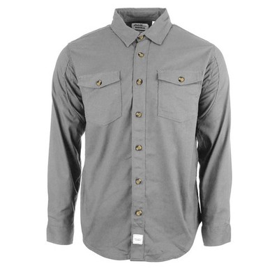 EDDIE BAUER MEN'S LICENSE TO WILL LONG SLEEVE SHIRT, XL, CLOUD GRAY, EBCL-A0556