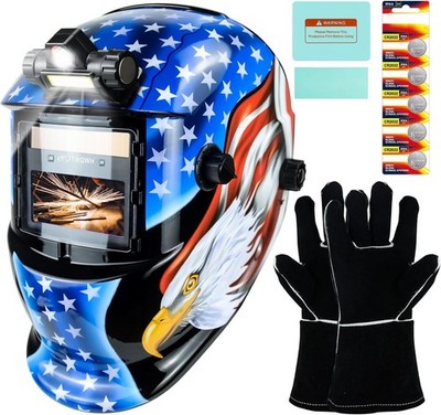 1/1/1/2 Optical Clarity Welding Helmet Auto Darkening True Color Shade 9-13