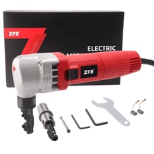 Electric Metal Nibbler, ZFE 380W Electric Sheet Steel Nibbler Metal Shear wit...