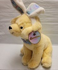 FAO Schwarz Dog Labrador Puppy Stuffed Animal Plush Easter Wearable Bunny Ears