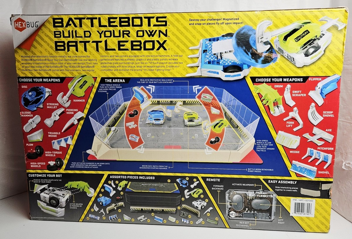 HEXBUG COS1321000 Battle Bots Build Your Own Battlebox Arena for