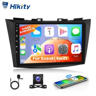 Für Suzuki Swift 2011-2017 Apple CarPlay Android 15 Autoradio GPS Navi KAM Wifi
