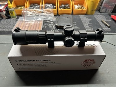 WestHunter HD-S 1.2-6x24 Rifle Scope Black Waterproof Fogproof Shockproof
