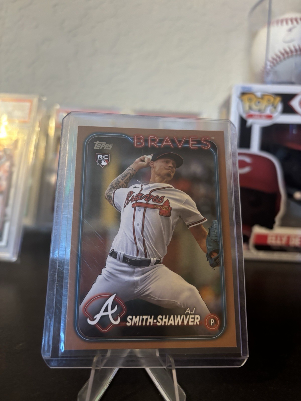 2024 Topps Series 1 AJ Smith-Shawver Gold Rookie #/2024 Braves #117