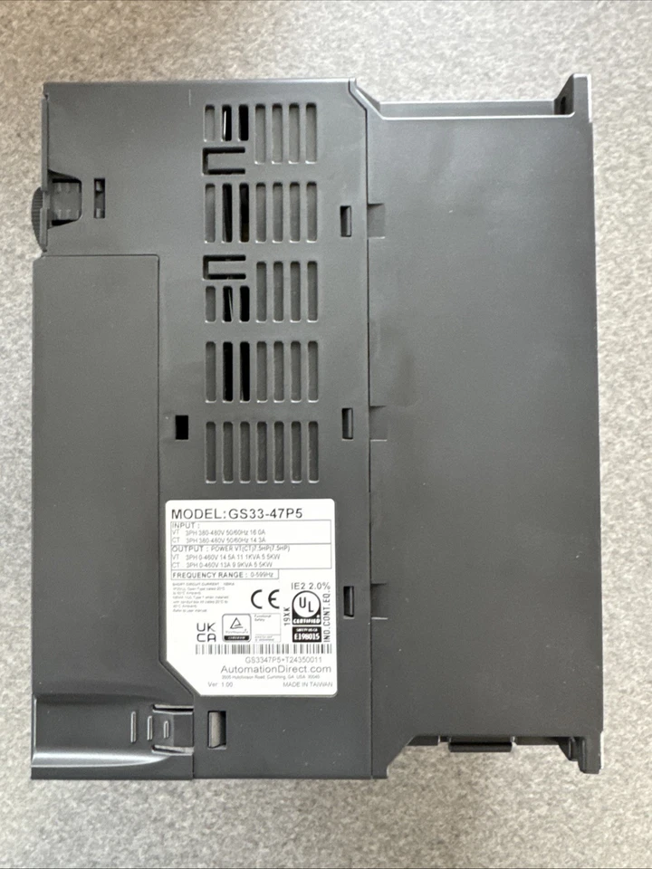 Automation Direct GS33-47P5 7,5 hp 460 V VFD Foto 2 de 4