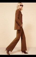 $178 Reformation Dillon Corduroy Flare Pant in Toffee - Sz 31