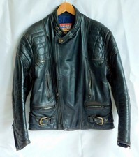 Vintage Scott Leathers Leather Motorcycle Jacket Size 42" 107cm