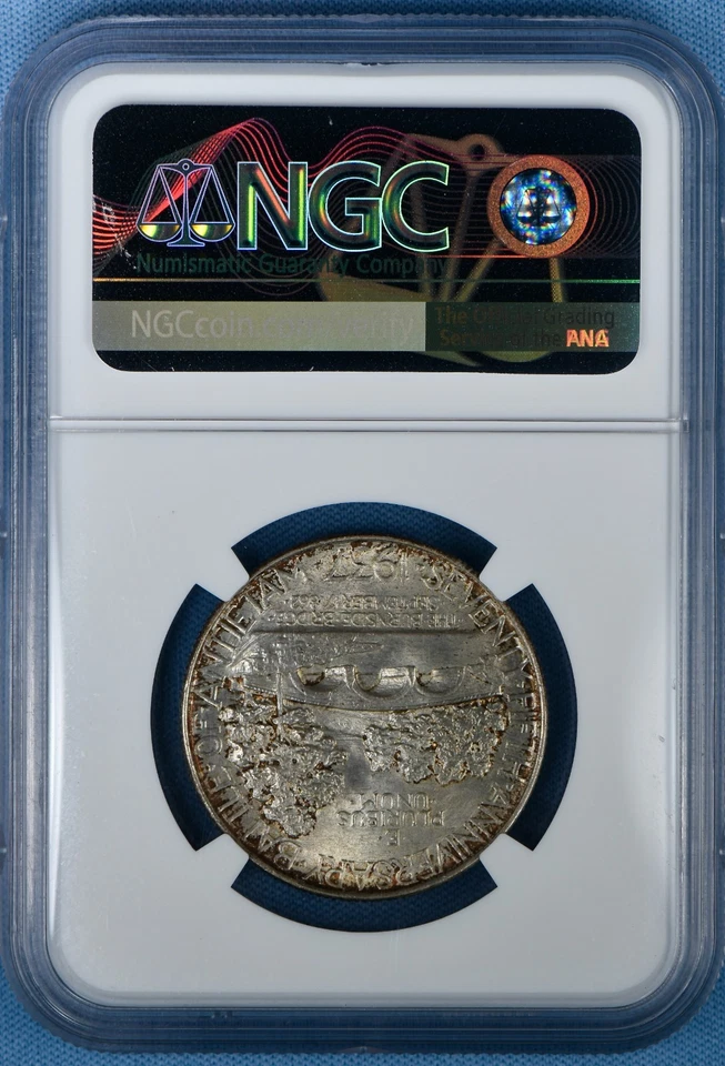 1937 Antietam Commemorative 50c NGC MS 66 w/CAC - Lovely & Frosty Patina - Image 3 of 4