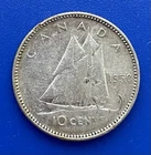 1950 Canada 10 Cents 0.800 Silver Coin - FREE Shipping #2