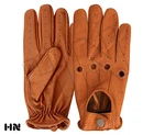 MEN'S SLIM FIT DRIVING GLOVES CHAUFFEUR LAMBSKIN LEATHER DRESS FASHION CLASSIC