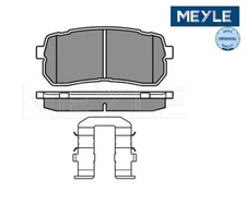 Brake pad set, disc brake Meyle 0252455915/W for Kia