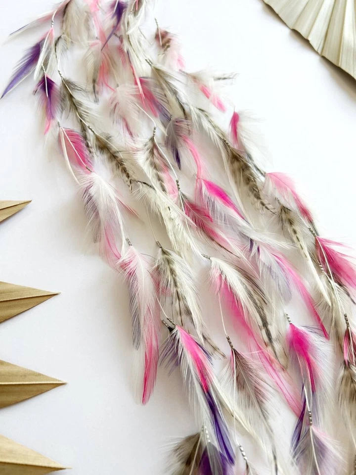 Long Feather Hair Clip, Feather Accessories, Boho Accessories,Feather Extentions - Image 3 of 4