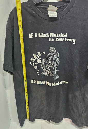 Skurvy the Clown rock t-shirt vtg black "I'd blow my head off too" Kurt Cobain - Picture 12 of 13
