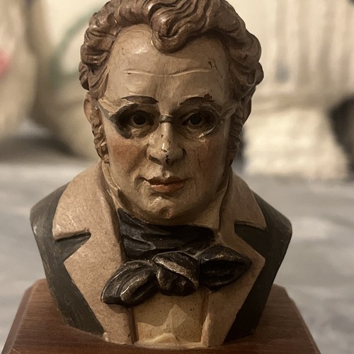 Rare Schubert Music Box Bust The Trout