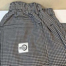 Mercer Culinary Chef Pants Unisex Adult Size S Black White Pockets
