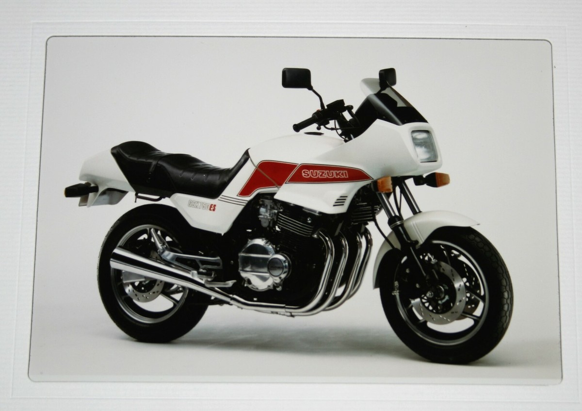 Suzuki GSX750 GSX750ESD Press Colour Photo - White / Red | eBay