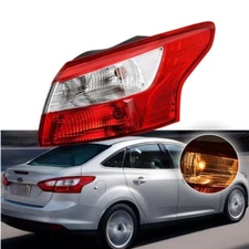 For Ford Focus Sedan 2012-2014 Outer Tail Light Rear Lamp w/Bulb Passenger Side