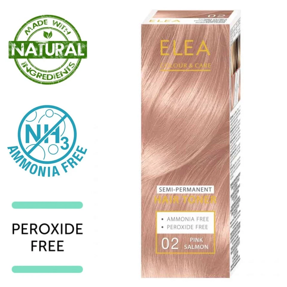 Elea Semi Permanent Hair Toner Perfect Colour Dye Amonia & Peroxide Free 100ml - Image 3 of 4