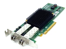 *LOT OF 9 * HP 697890-001 AJ763-63003 8GB PCI-E DUAL PORT ADAPTER W/Trnscvrs