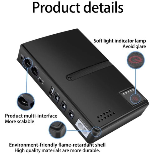 DC UPS DC-Netzteil 36W Batteries icherung 2024 DC1036P Not strom versorgung - Afbeelding 8 van 14