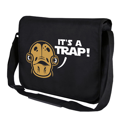 It's a Trap Its Admiral Ackbar Star Satire Wars Geek Messenger Bag