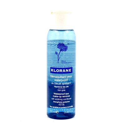 Klorane Waterproof Eye Make Up Remover With Soothing Cornflower 3.38 fl.oz