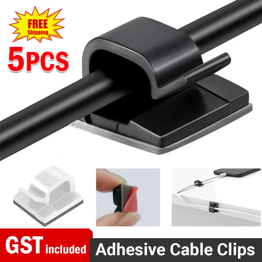 Cable Wire Management Adhesive Cable Clips Wire Holder Organizer
