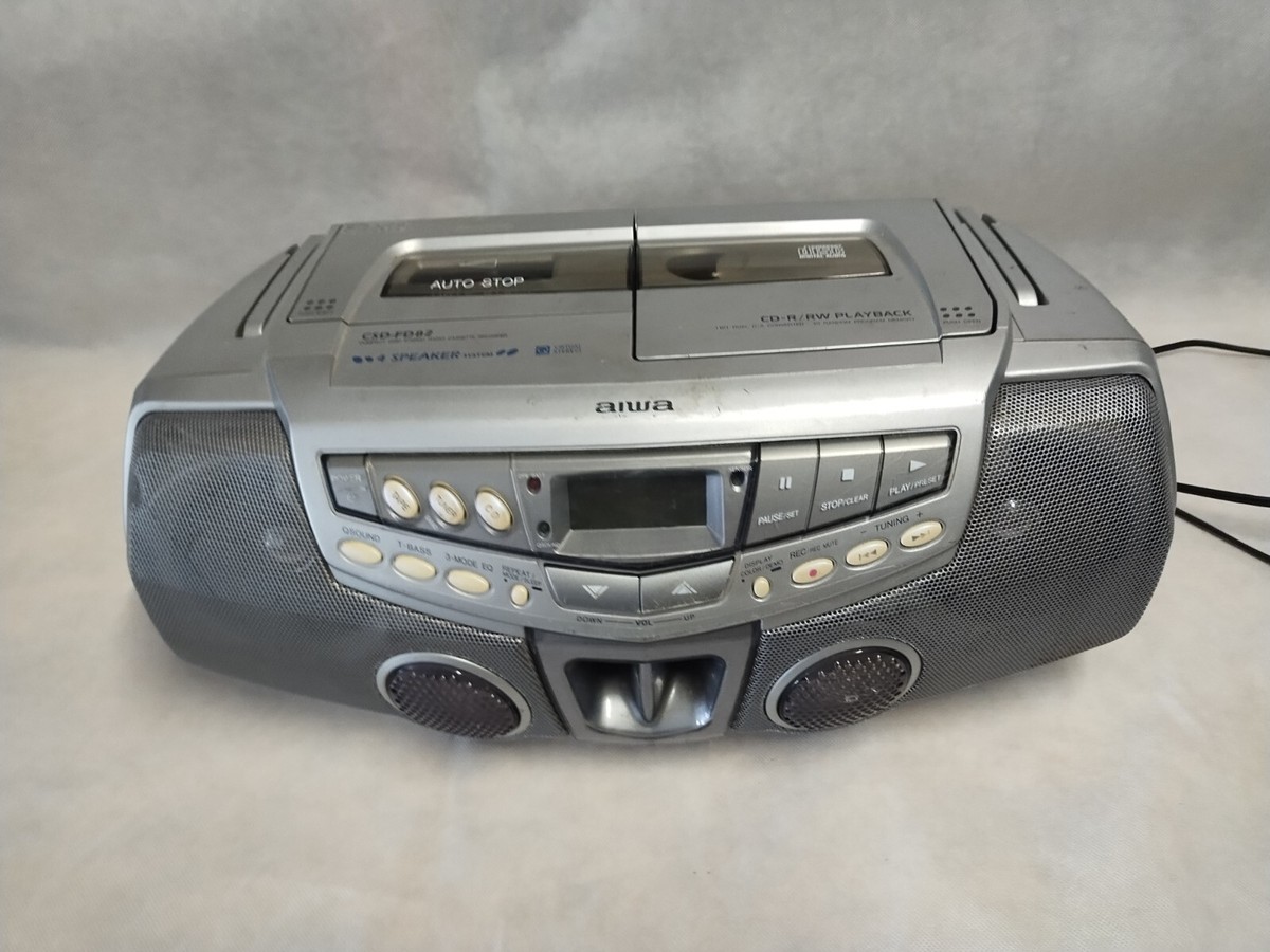 Bluetooth AIWA CDラジカセ CSD-MB400 カラオケ FM アイワジャパン CSD-MB400 Bluetooth対応CDラジカセ シルバー
