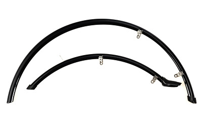28 Zoll SKS Schutzblech SET Fahrrad Trekking Spritzschutz 46mm breit VR HR black