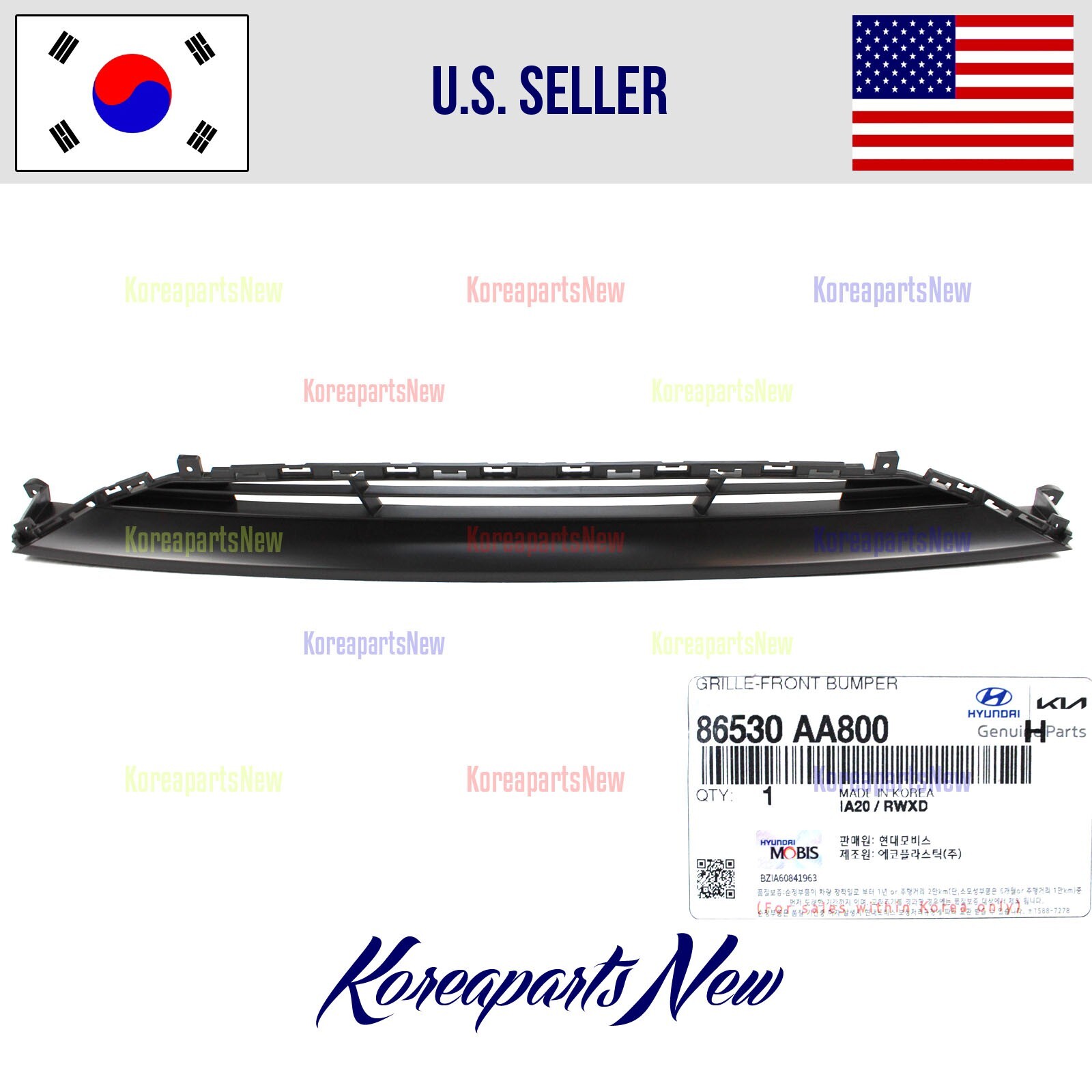 Grille Front Bumper LOWER 86530AA800 ⭐GENUINE⭐ Hyundai Elantra N 