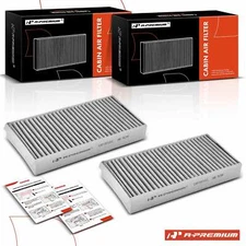 2Pcs Activated Carbon Cabin Air Filter for Mercedes-Benz E350 BMW i3 Mini Cooper