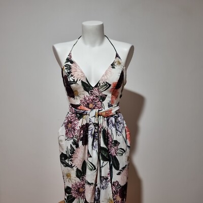 Sheike Size 6 White Floral Cocktail Party Dress | eBay