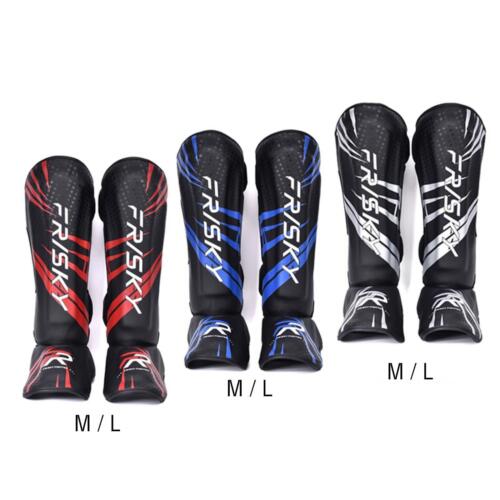 Muay Thai Shin Guard Adult Leg and Foot Protectors for - Picture 1 of 59
